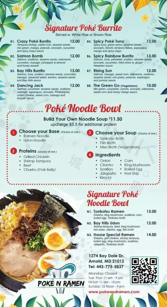 Menu - Poke Poke